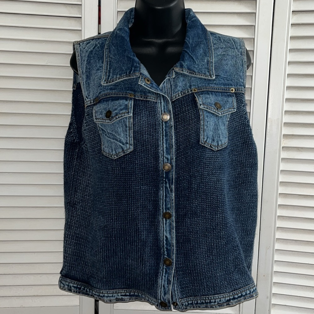 PBJ Blues denim sweater vest